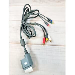 OEM Microsoft Xbox 360 Gray AV Cable X801255-100 - Tested & Working